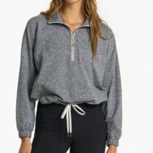 Vuori Halo Relaxed Half-Zip Heather Grey XL